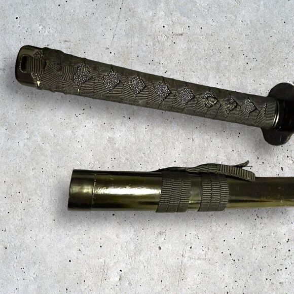 2 Set Of Black Emperor Katana Sword with Scabbard Tomahawk Carbon Steel - Picture 2 of 12